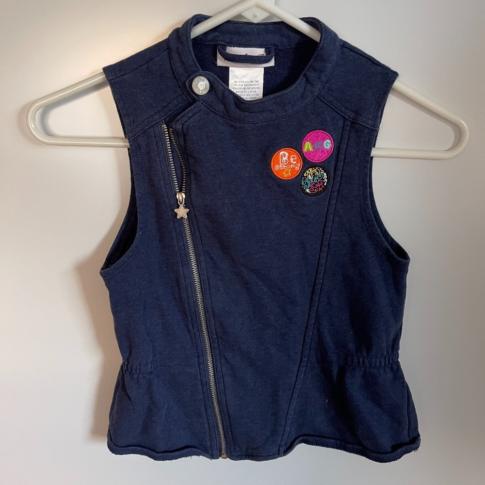 American Girl Zip Vest‎ with Patches Size 10/12